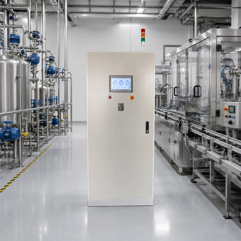 Armoire de contrôle PLC sur pied pour machine de remplissage de fûts monoposte