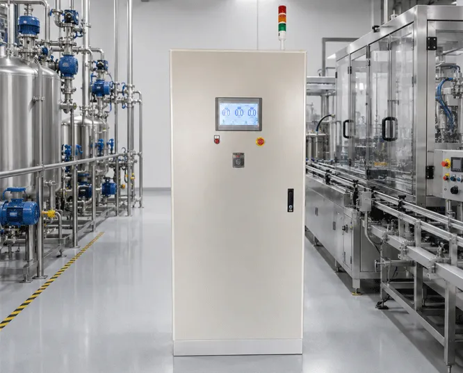 Armoire de contrôle PLC sur pied pour machine de remplissage de fûts monoposte