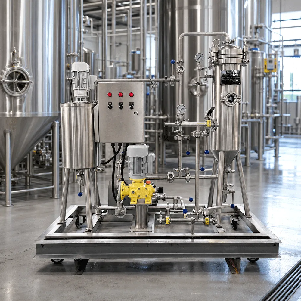 Filtre à terre de diatomée pour la clarification commerciale de la bière