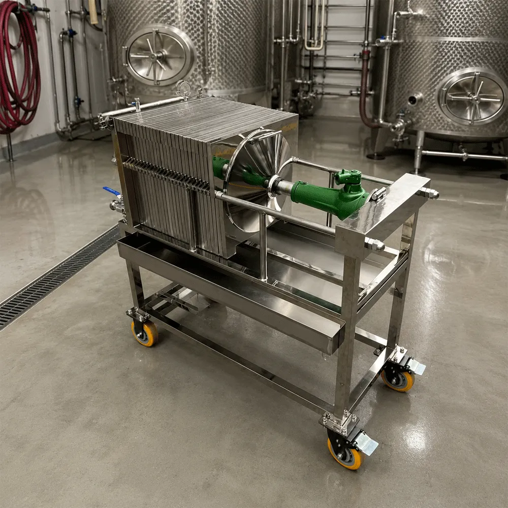 Filtre à panneaux carrés (à plaques et cadres) pour le polissage et la clarification de la bière