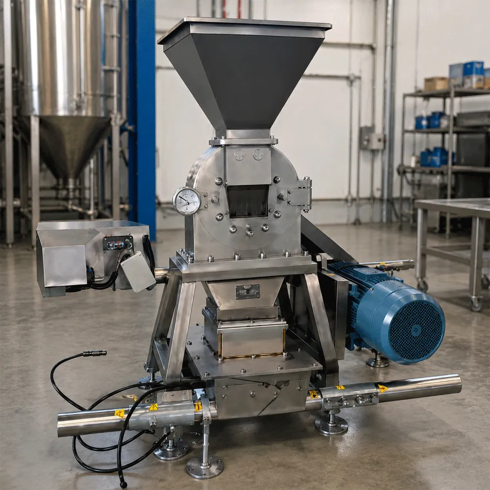 Broyeur à marteaux industriel pour le maïs, destiné aux brasseries et à la transformation des céréales