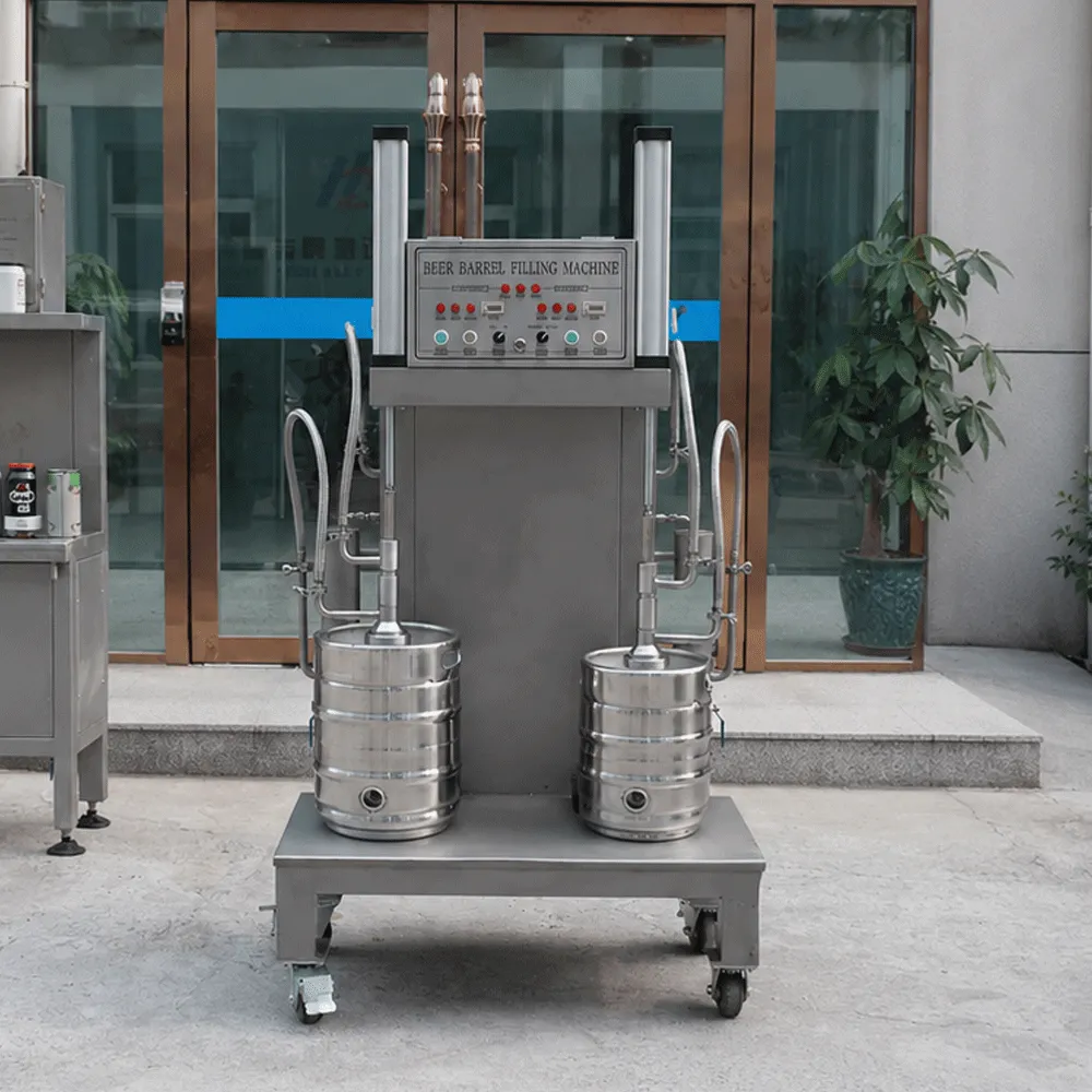 Double Stations Beer Keg Filling Machinec