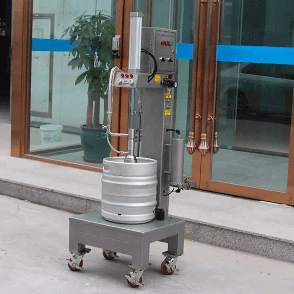 Single Station Beer Keg Filling Machine