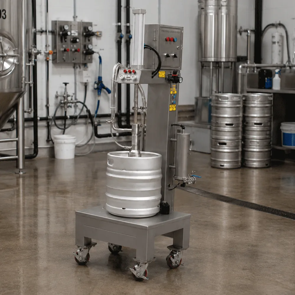 Single Station Beer Keg Filling Machine