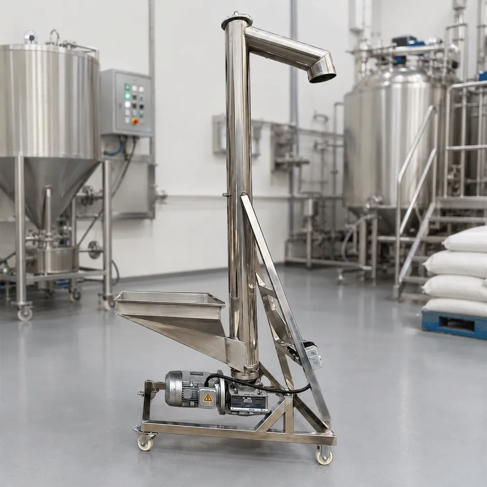 Transportador de tornillo estándar para cervecerías