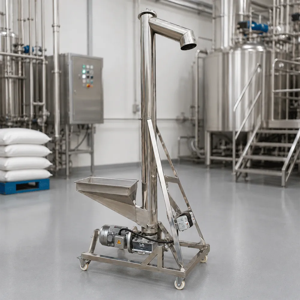 Transportador de tornillo estándar para cervecerías