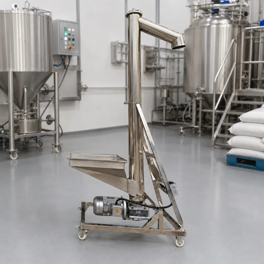 Transportador de tornillo estándar para cervecerías