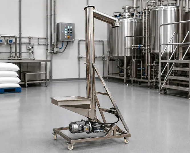 Transportador de tornillo estándar para cervecerías