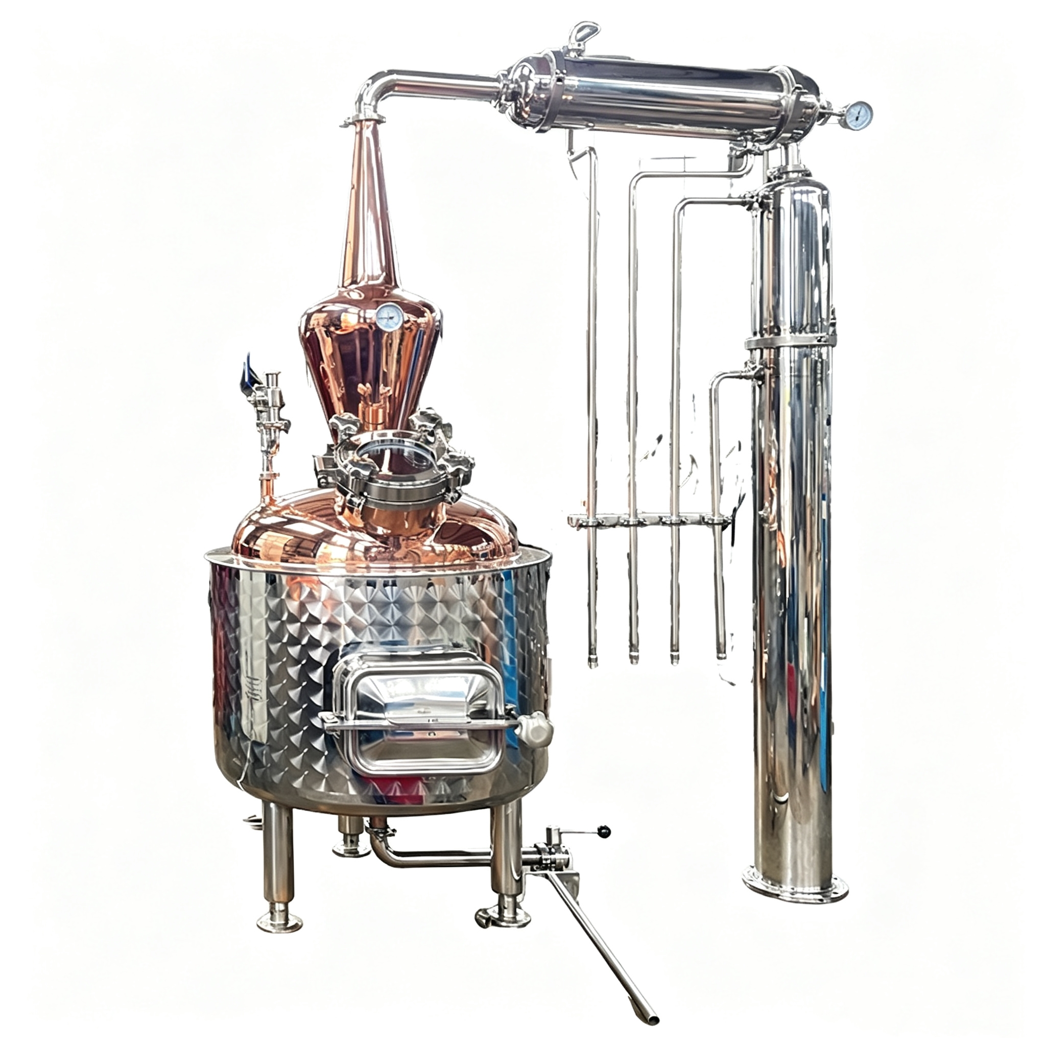 100L Copper Essential Oil & Hydrosol Distiller
