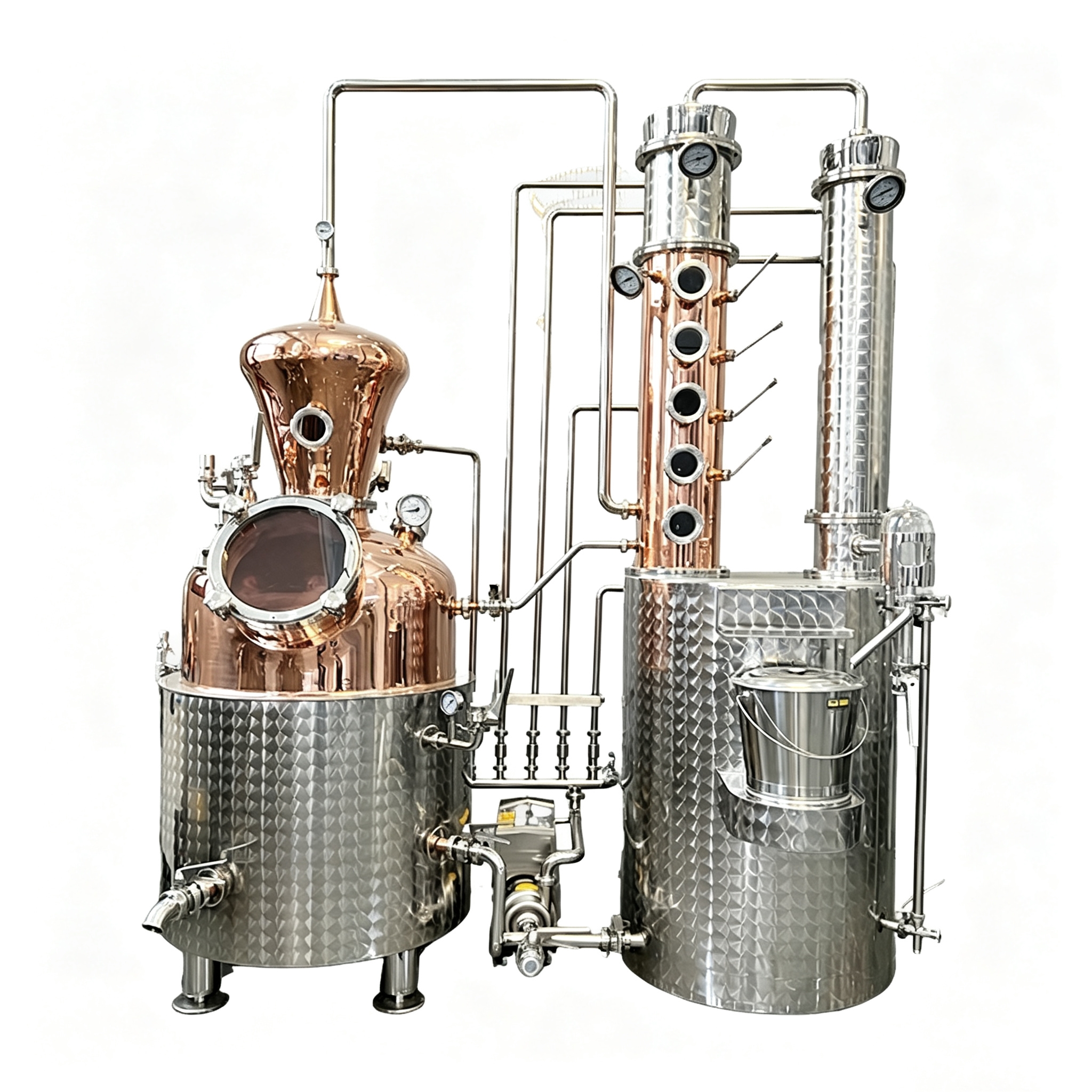 300L Pot and Column Still Whiskey Distiller