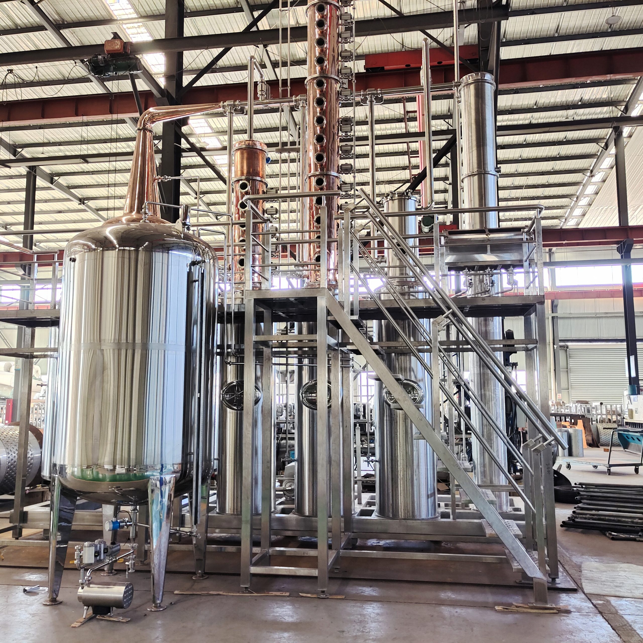 5000L vodka distillery equipment for high-purity spirit production
